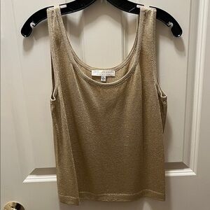 St. John Metallic Gold Tank Top